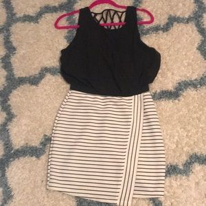 Black and white dress